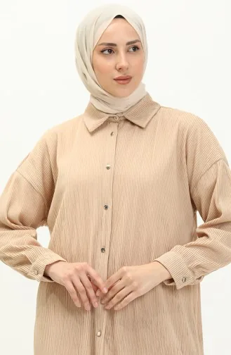 Plissee-Tunika-Hose Doppelset 9189-02 Beige 9189-02