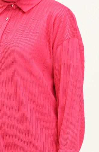 Piliseli Tunik Pantolon İkili Takım 9189-03 Fuşya
