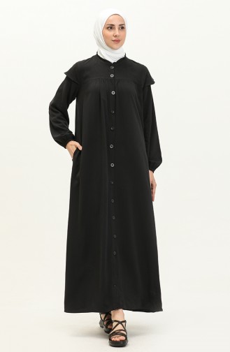 Kleid mit Gummizug 24Y8729-06 Schwarz 24Y8729-06