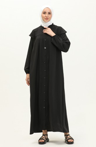 Kleid mit Gummizug 24Y8729-06 Schwarz 24Y8729-06