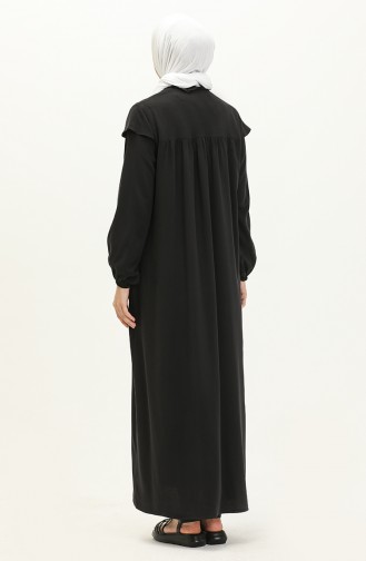 Kleid mit Gummizug 24Y8729-06 Schwarz 24Y8729-06