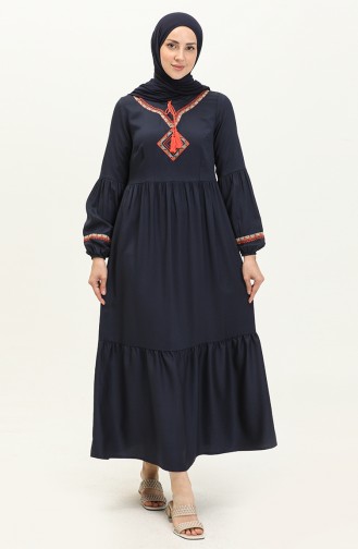 Besticktes Belmando Kleid 24Y8856-04 Marineblau 24Y8856-04