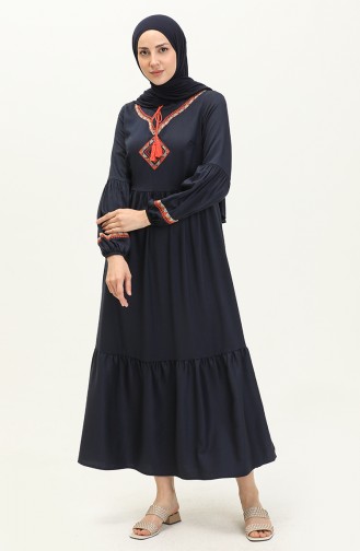 Besticktes Belmando Kleid 24Y8856-04 Marineblau 24Y8856-04