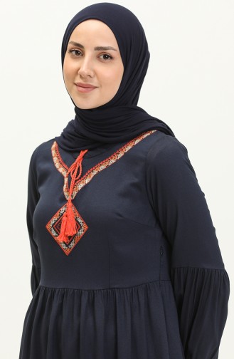 Besticktes Belmando Kleid 24Y8856-04 Marineblau 24Y8856-04