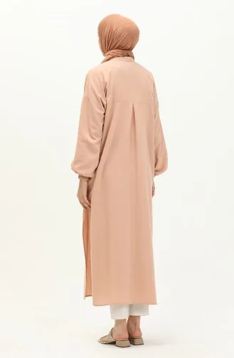 Linen Embroidered Long Tunic 24Y8971-05 Light Dusty Rose 24Y8971-05