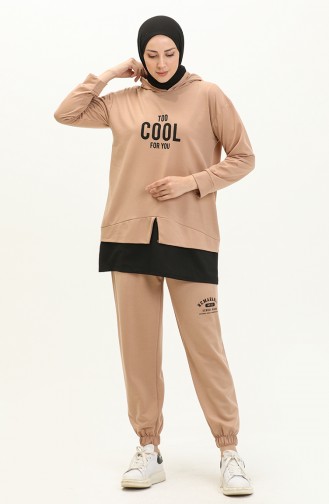 Cool Yazılı İkili Takım 505 Vizon