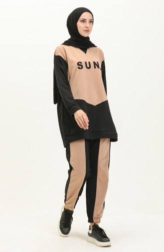 Sun Baskılı İkili Takım 508 Vizon