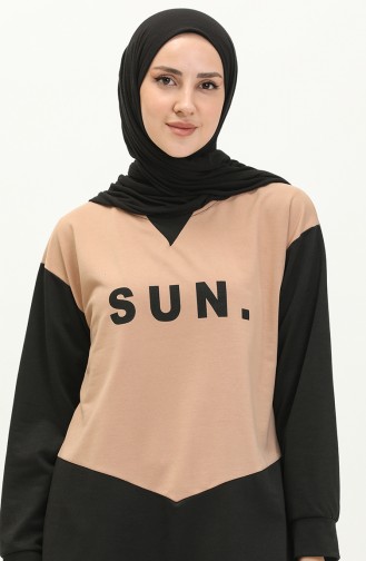 Sun Baskılı İkili Takım 508 Vizon