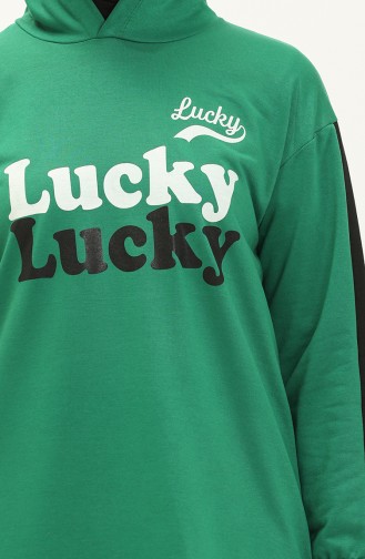 Lucky Baskılı İkili Takım 506 Yeşil