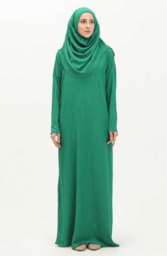 Green Hijab Dress 6718