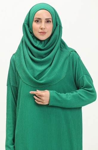 Green Hijab Dress 6718