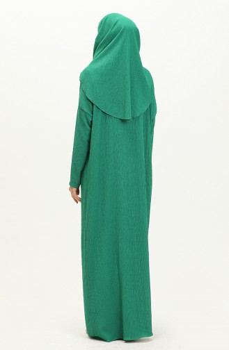 Green Hijab Dress 6718