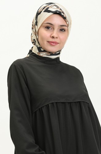 Schwarz Hijab Kleider 3751