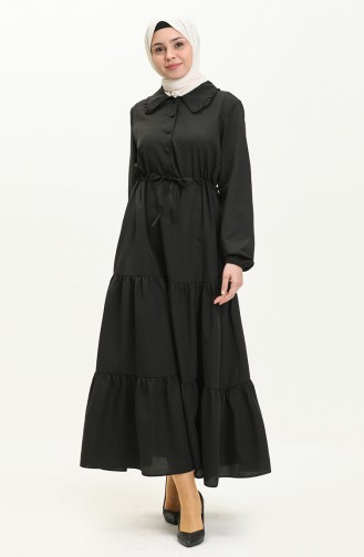 Schwarz Hijab Kleider 5575