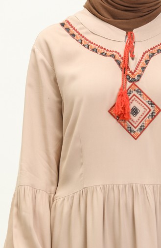 Robe Belmando Brodée 24Y8856-05 Beige 24Y8856-05