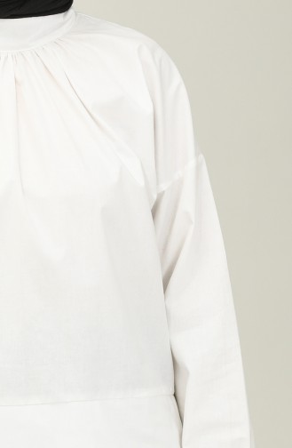 Weiß Bluse 0011-01
