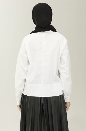Weiß Bluse 0011-01