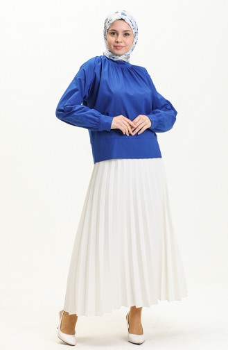 Blau Bluse 0011-03