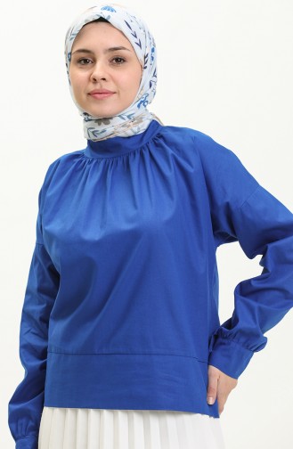 Blau Bluse 0011-03