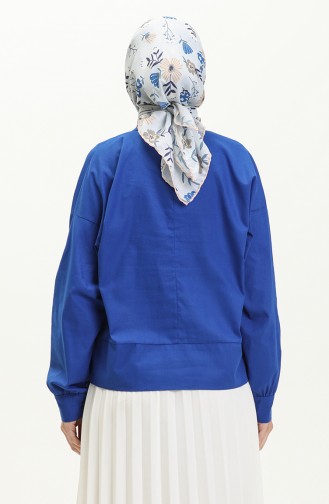 Blau Bluse 0011-03