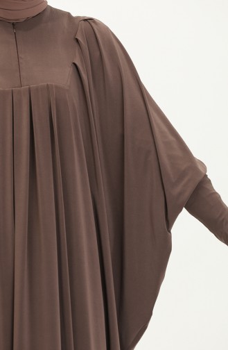 Oya Pleated Detail Sandy Dress 238446-03 Dark Mink 238446-03