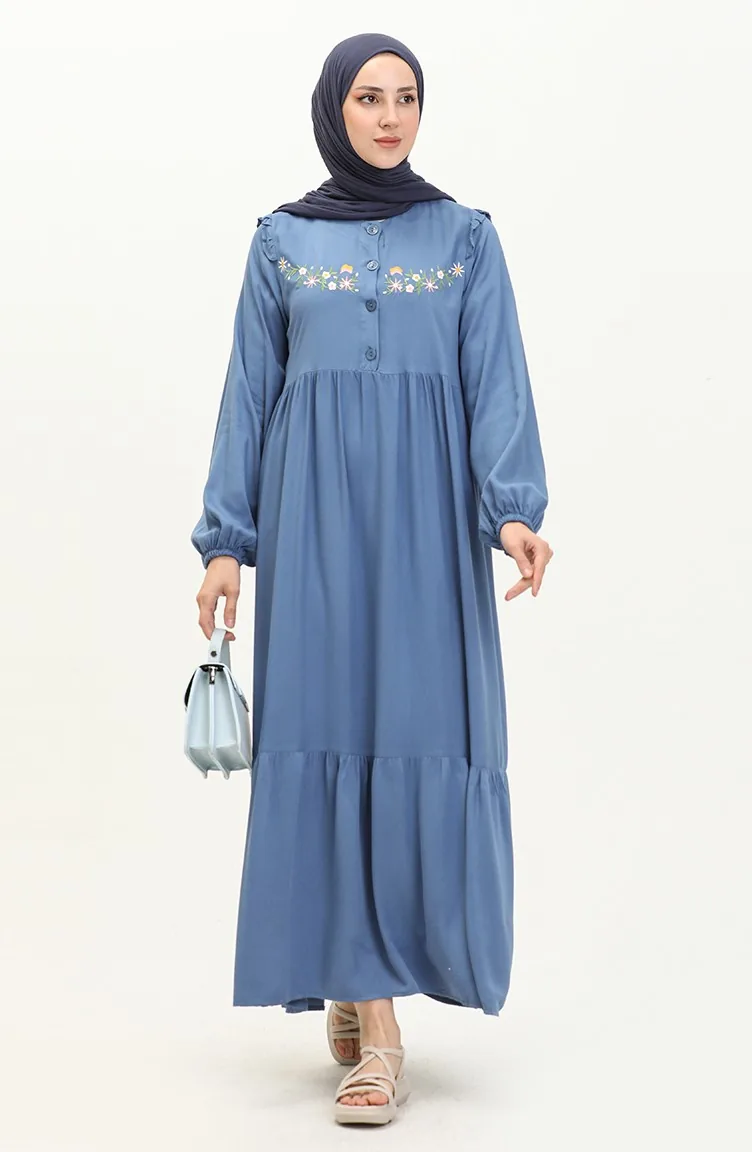 Besticktes Belmando Kleid 22Y8727-03 Indigo 22Y8727-03
