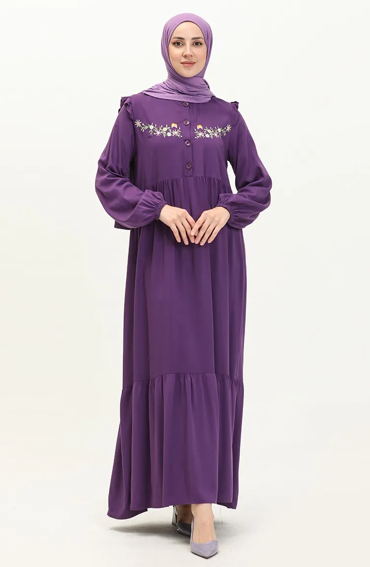 Besticktes Belmando Kleid 22Y8727-06 Lila 22Y8727-06