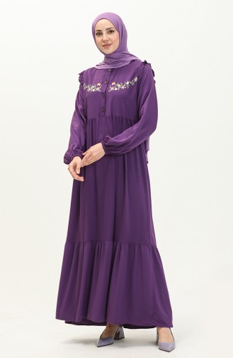 Besticktes Belmando Kleid 22Y8727-06 Lila 22Y8727-06