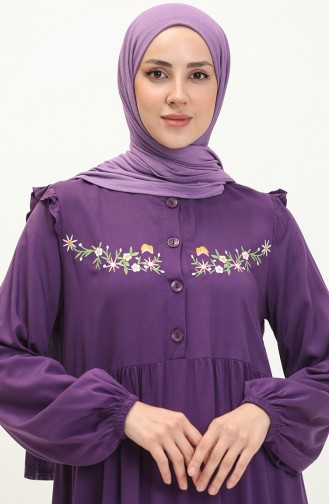 Embroidered Belmando Dress 22Y8727-06 Purple 22Y8727-06