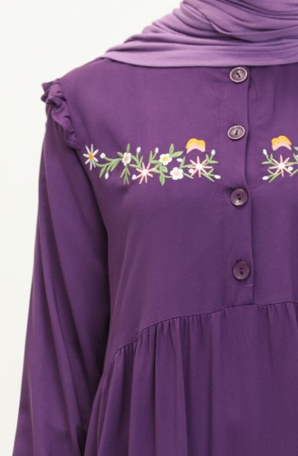 Embroidered Belmando Dress 22Y8727-06 Purple 22Y8727-06