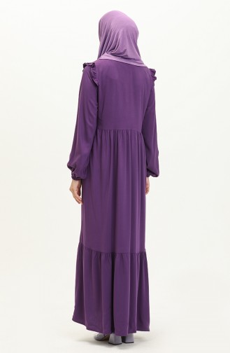 Embroidered Belmando Dress 22Y8727-06 Purple 22Y8727-06