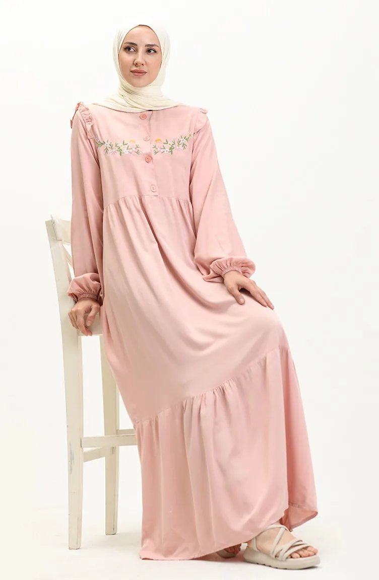 Besticktes Belmando-Kleid 22Y8727-08 Puder 22Y8727-08