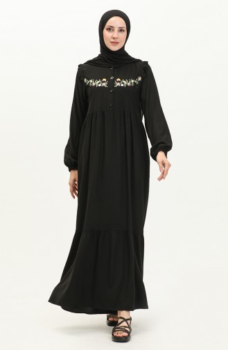 Black Embroidered Belmando Dress 22Y8727-11 22Y8727-11