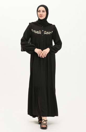 Black Embroidered Belmando Dress 22Y8727-11 22Y8727-11