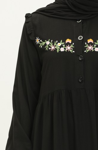 Black Embroidered Belmando Dress 22Y8727-11 22Y8727-11