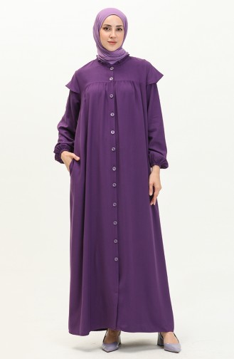 Elastic Sleeve Dress  24Y8729-02 Purple 24Y8729-02