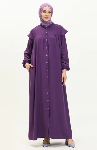 Elastic Sleeve Dress  24Y8729-02 Purple 24Y8729-02