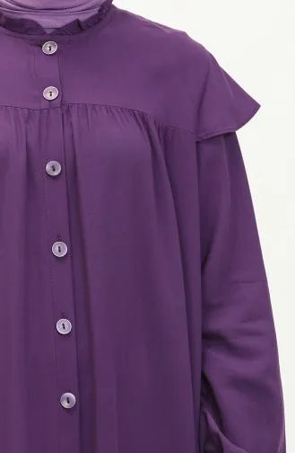 Elastic Sleeve Dress 24Y8729-02 Purple 24Y8729-02