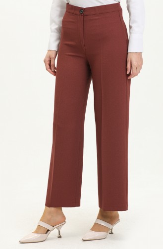 Wide Leg Pants 1144-01 Brown 1144-01