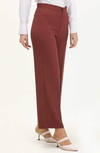 Wide Leg Pants 1144-01 Brown 1144-01