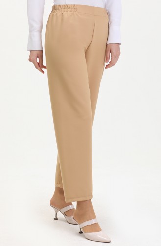 Elastic Waist Trousers 1983H-05 Camel 1983H-05