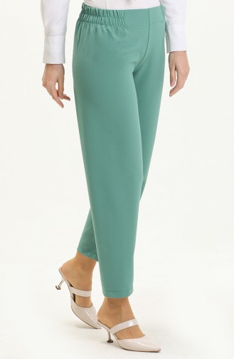 Elastic Waist Pants 1983H-06 Dark Green 1983H-06