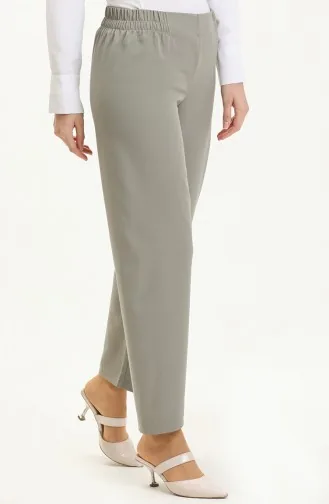 Pantalon Taille Élastique 1983M-02 Vert Moisie 1983M-02