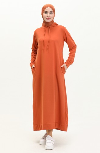 Sportkleid mit Kapuze aus zwei Garnen 0008-03 Fliese 0008-03