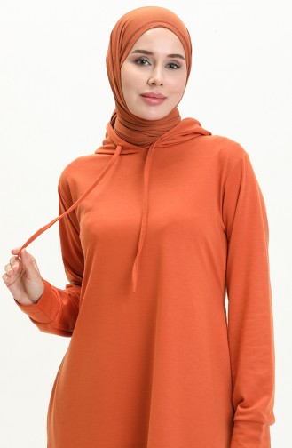 Sportkleid mit Kapuze aus zwei Garnen 0008-03 Fliese 0008-03