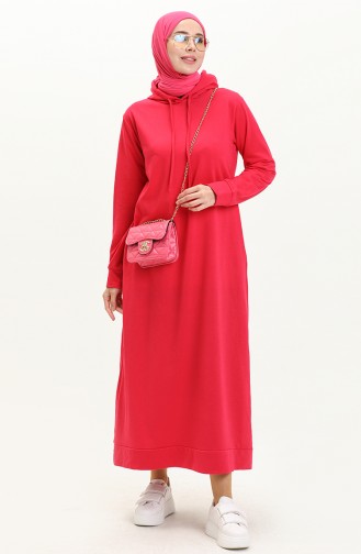 Fuchsia İslamitische Jurk 0008-04