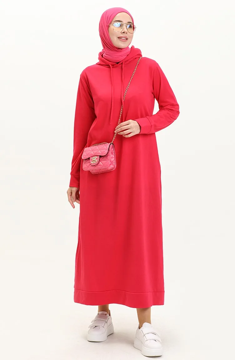 Robe Sport à Capuche 0008-04 Fushia 0008-04
