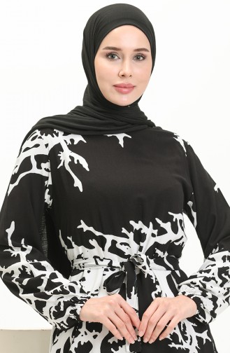 Black İslamitische Jurk 0027-01