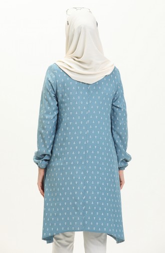 Tunika mit Ankermuster 1210-04 Blau 1210-04