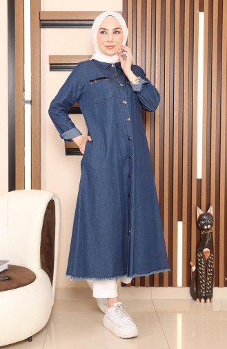 Dark Blue Jeans Tunics 14525